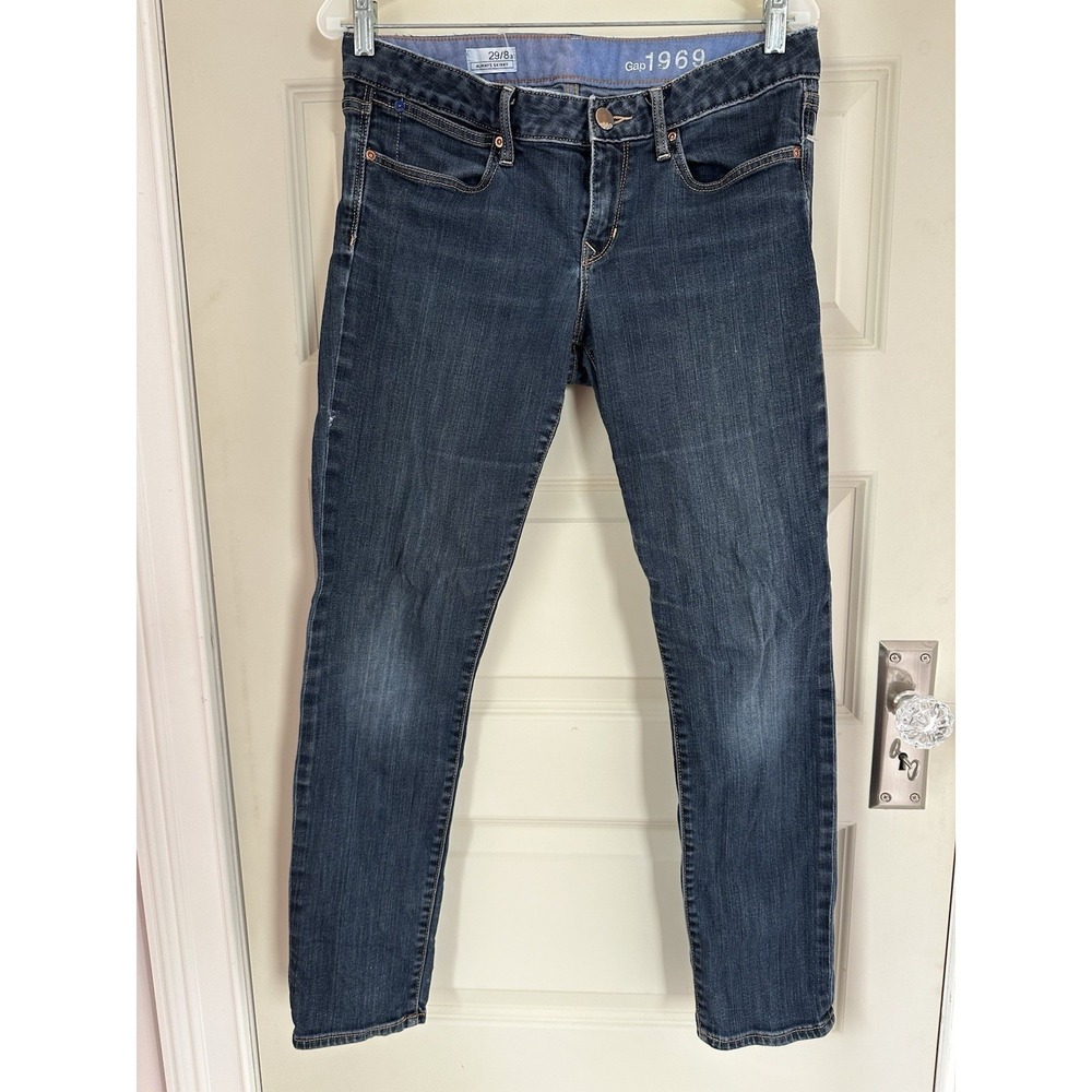 Gap 1969 Always Skinny Blue Denim Jeans Womens Size 29/8a